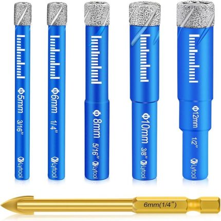 UYUSTOOLS 5PCS GLASS DRILL SET BCVH52